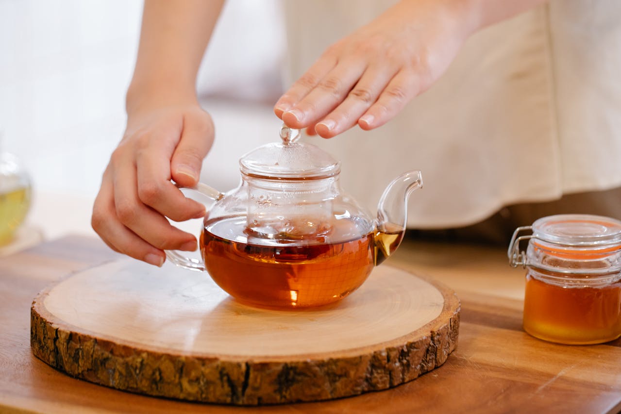 Herbata zaparzona w dzbanku